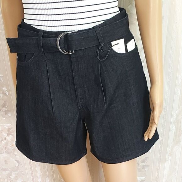 Anne Klein Belt Shorts  - Picture 1 of 8